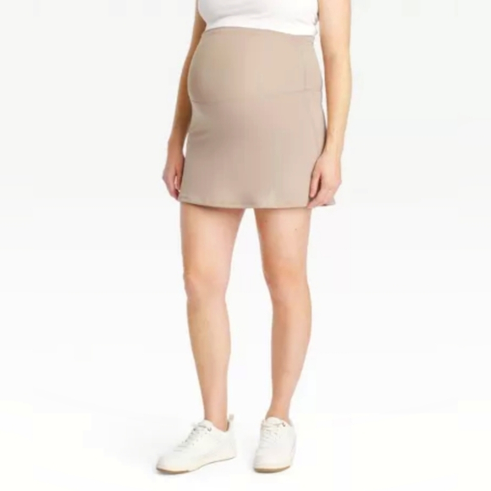Active mini maternity skort